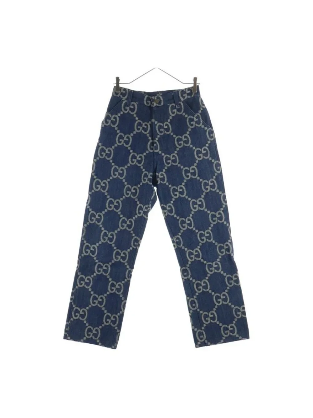 Gucci Pineapple Pants All Over Print Denim Indigo